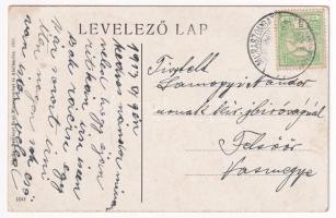 1913 Muraszombat, Murska Sobota; Evangélikus templom, Nemecz János üzlete. Balkányi Ernő kiadása / L...