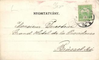 Budapest VI. Hotel Paris, szálloda, Bachus pince; floral