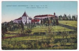 Borostyánkő, Bernstein; vár és villa. Máger József kiadása / Schloss und Villa / castle and villa (EK)