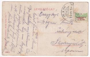 1915 Városszalónak, Stadtschlaining; Schloss Schlaining / Szalónak vára bejárattal. Seibold József k...