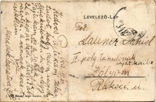 Ózd, Rakodó-daru, Ipari vasút MÁV 151303 és 124569 vagonokkal. Mácsay Antal kiadása (kopott élek / w...