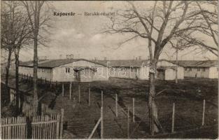 1916 Kaposvár, Katonai barakk részlet. Szabó Lipót kiadás