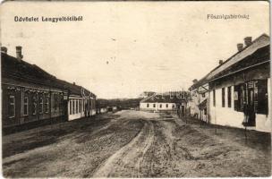 1916 Lengyeltóti, Főszolgabíróság, üzlet. Schwarzenberg Miksa kiadása (r)