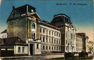 Beregszász, Beregovo, Berehove; M. kir. törvényház / court (kopott sarkak / worn corners)