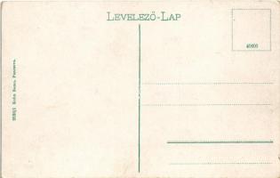 Pancsova, Pancevo; Állami polgári leány iskola, Korvin utca, zsinagóga. Kohn Samu kiadása / girl sch...