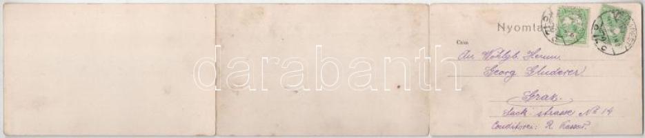 1913 Császári és Királyi Haditengerészet Dunaflottilla monitorja a Királyi várnál Budapesten, Erzséb...