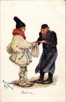 Wolhynische Typen Serie II. Feldbuchhandlungen des 4. A.-K. - Qu.-Abt. Feldspot 30. / Zsidó típus Volhynia-ból. Judaika / Volhynian Jewish man. Judaica s: Emil Weiss