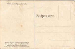 Wolhynische Typen Serie II. Feldbuchhandlungen des 4. A.-K. - Qu.-Abt. Feldspot 30. / Zsidó típus Vo...