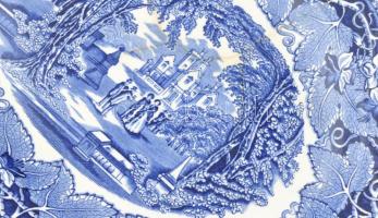 Vegyes angol fajanszok, 32 db, jelzett, néhány darabon sérülés