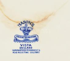 Vegyes angol fajanszok, 32 db, jelzett, néhány darabon sérülés