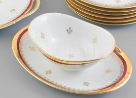 Limoges, francia 20 darabos készlet, kopásokkal, minimális lepattanás, jelzett