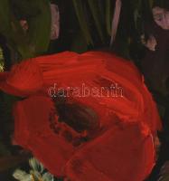 Baász Imre (1941-1991): Csendélet, 1975. Olaj, karton. Jelezve jobbra középen. Fakeretben. 77,5×69 c...