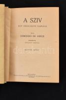 Edmondo de Amicis: A szív I-II. köt. Ford.: Zigány Árpád. Bp.,én.,Tolnai. Kiadói szecessziós aranyoz...