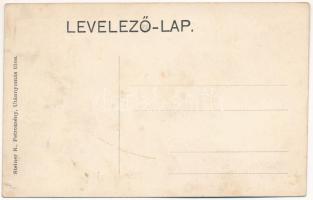 Petrozsény, Petrosani; Kaszinó játszóterme, biliárd asztal, belső. Steiner R. kiadása / casino inter...