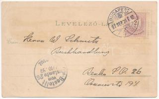 1897 (Vorläufer) Félixfürdő, Baile Felix; fürdő Nagyvárad mellett, vasútállomás / spa near Oradea, r...