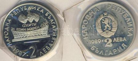 Bulgária 1989. 2L "Kenu, kajak" + 1987. 2L "Ritmikus gimnasztika VB" mindkettő v...