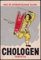 Chologen tabletta máj- és epebántalmak ellen reklámlap