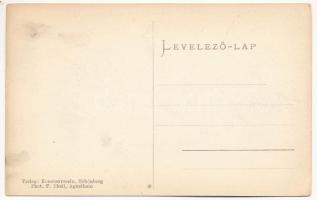 Lesses, Schönberg, Sulumberg, Dealu Frumos (Szeben); Evangélikus vártemplom és iskola, fogyasztási s...