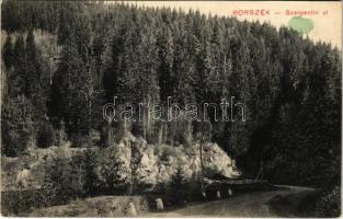 1911 Borszék, Borsec; Szerpentin út. Pollatschek Gyula kiadása / serpentine road (EK)