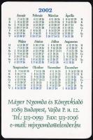 2002 Üdvözlet Hódmezővásárhelyről kártyanaptár