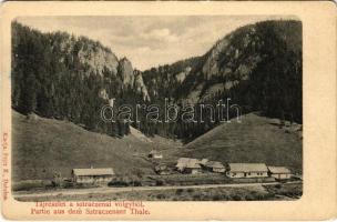 Sztracenai-völgy, Stracenovska dolina, Stratena; tájrészlet. Fejér E. kiadása / valley