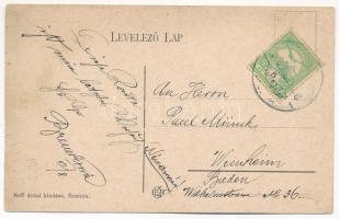 1908 Resica, Resita; 3. számú kohó a vasgyárban. Neff Antal kiadása / iron works, factory, furnace (...