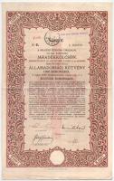Budapest 1918. "A Magyar Korona Országai 5 1/2%-kal kamatozó járadékkölcsön" államadóssági...