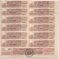 Budapest 1918. "A Magyar Korona Országai 5 1/2%-kal kamatozó járadékkölcsön" államadóssági...