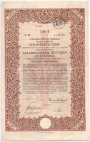 Budapest 1918. "A Magyar Korona Országai 5 1/2%-kal kamatozó járadékkölcsön" államadóssági...