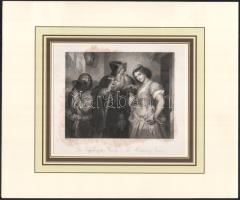 cca 1850 Életképek, 10 db. Acélmetszet, papír. Paszpartuban. 13,5x17,5 és 15x20 cm közötti méretekbe...