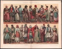 cca 1895-1900 15 db nyomat a Pallas Nagy Lexikonából (Az ezredéves kiállítás madártávlati képe, euró...