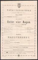 1895 Tatai várszínház előadásának plakátja 20x31 cm