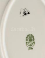 Zsolnay kék-arany 6 darabos tálaló szett, gyönyörű állapotban, jelzett, hibátlan