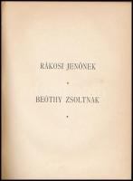 Silberstein Ötvös Adolf: Dramaturgiai dolgozatok I. köt. Társadalmi arcképek - magyar esztétika. Sze...