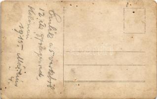 1915 Kolozsvár, Cluj; 12. cs. és kir. gyalogezred katonái a laktanya udvarán / K.u.k. military barra...