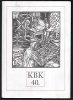 KBK 40. 10 db ex libris fametszetet tartalmazó mappa jelzett sorszámozott 65/110 Mappában. 14x22 cm