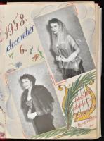 Antal Lívia (1929-2001) koncerténekesnő 1959., 1960., 1961. évi fellépéseiről 10 fotóval naplószerűe...