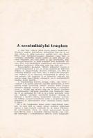 Dr. Bogyay Tamás A szentmihályfai templom. . Budapest, 1937. Szerző dedikálásával. 8 p. Papír borító...