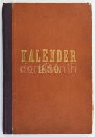 1880 Kalender für das Jahr, Achtungsvoll gewidmet den geehrten Mitgliedern des Budapester Kellner-Vereines von L. Czepka, 112p