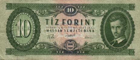 1957. 10Ft (2x) T:III