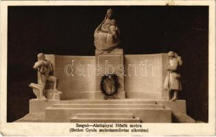 1927 Szeged, Alsótanyai hősök szobra. Betlen Gyula szobrászművész alkotása (EK)