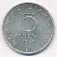 1948. 5Ft Ag "Petőfi" T:AU patina
Adamo EM1