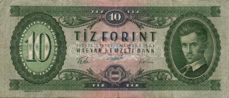 1957. 10Ft (2x) T:III