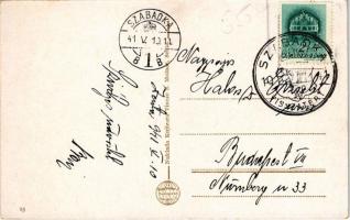 1941 Zenta, Senta; Római katolikus templom / church + "1941 Zenta visszatért" So. Stpl