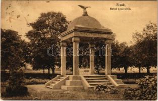 1918 Sziszek, Sisak, Sissek; Ratni spomenik / Hősök szobor / military heroes monument (EK)