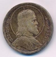 1938. 5P Ag "Szent István" T:AU patina, kis ph Adamo P8.1