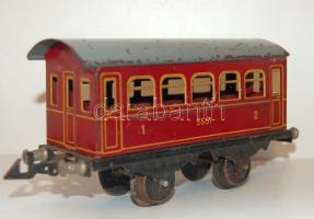 Régi fém vasúti kocsi, magassága 9cm