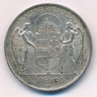 1939. 5P Ag "Horthy balra" T:XF patina, ph
Adamo P8.2