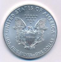 Amerikai Egyesült Államok 2016. 1$ Ag Ezüst Sas tanúsítvánnyal T:UNC USA 2016. 1 Dollar Ag Silver Eagle with certificate C:UNC