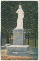 1922 Herkulesfürdő, Baile Herculane; Erzsébet királyné szobor (Sissi). Krizsány Vilmos kiadása / statue of Empress Elisabeth (Sisi) (szakadás / tear)